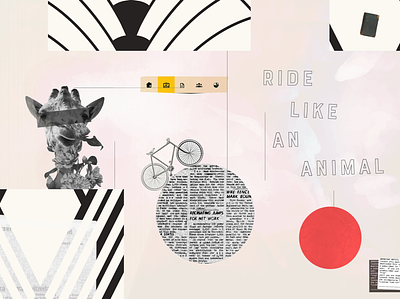 Ride Like An Animal collage collageart illustration