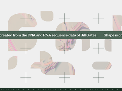 Bill Gates DNA art branding concept design