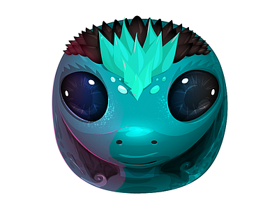 Meh creature dragon green illustrator mini render vector