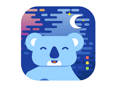 App icon app blue icon illustration koala mobile