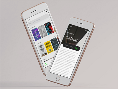 Book App app book genre learning reading ui ux