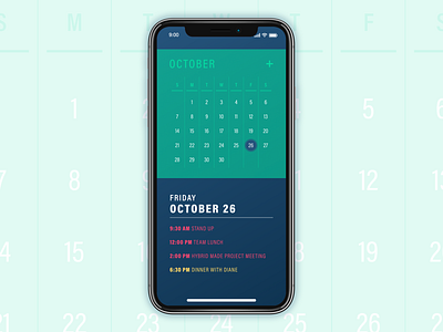 Calendar [Daily UI / Day 038] 038 app dailyui dailyui038 design ui