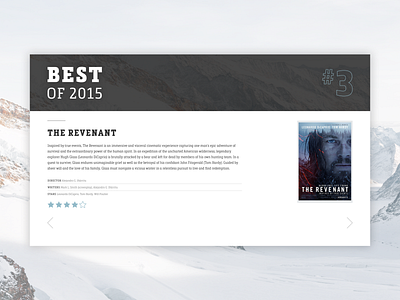 Best of 2015 [Daily UI / Day 063]