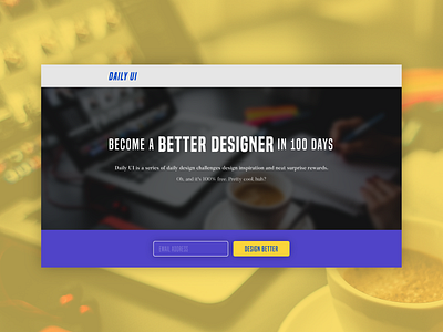 Redesign Daily UI Landing Page [Daily UI / Day 100]