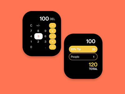 Daily UI 004 - Calculator: Apple Watch Subtle Redesign apple watch daily dailyui dailyui004 watch