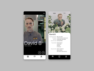 Daily UI 006 - UserProfile: Dating App for Androids and Cyborgs daily dailyui dailyui006 user profile