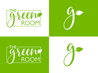 The Green Room affinity designer affinitydesigner branding clean contrast contrasted design flat growth logo logotype vector