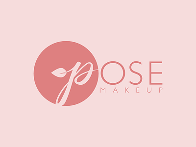 Pose Makeup branding clean design design flat illustration lettering logo logotype makeup makeup artist organic typography vector