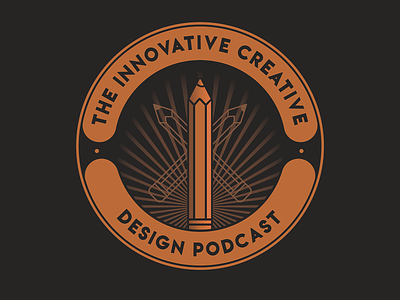 The Innovative Creative Design Podcast affinity designer affinitydesigner clean design design flat icon logo logodesign logotype pencil podcast podcast logo podcasting vector web