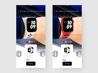 Virtual Assistant - AR View app apple watch ar artificial intelligence augmented reality augmentedreality clean ecommerce ecommerce app mobile product design purchase ui ui design ux design virtual assistant vr watch