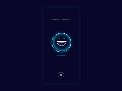 Joya - Ai virtual friend - feelings - laughing animation artificial intelligence artificialintelligence clean emoji emojis emotions feelings laugh product design smile ui design ux design