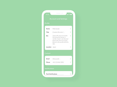 Daily UI 007 - Settings