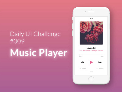Daily UI 009 - Music Player app dailyui dailyui 009 design music player ui