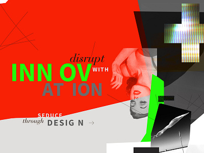 Disrupt illustration typography