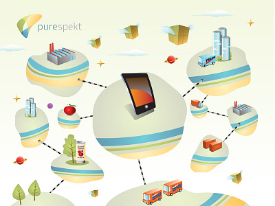 Purespekt Software branding branding agency design illustration
