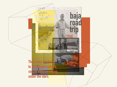 Baja Roadntrip illustration restaurant logo travel
