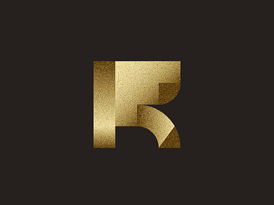 RF monogram abstract geometric minimalist modern monogram solid strong symbol