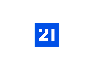 Minimalist "21" number