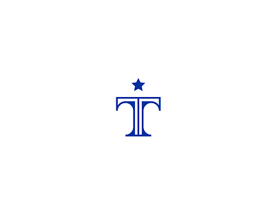 "T" letter geometric lines solid