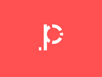 P letter abstract geometric symbol