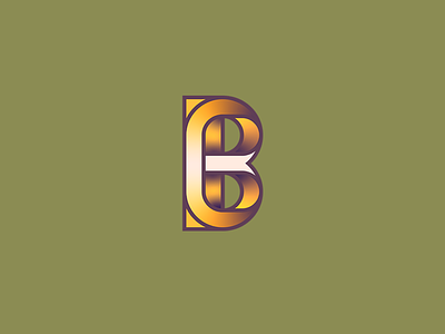 B letter b letter color geometric letter minimalist strong symbol