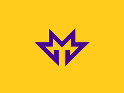 M & T symbol abstract geometric lines minimalist modern monogram solid strong symbol