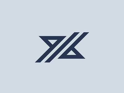 X letter abstract geometric lines minimalist modern solid strong symbol