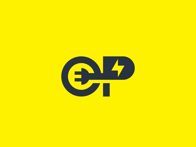OP symbol monogram strong solid symbol minimalist abstract geometric