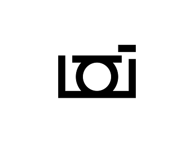 Minimalist camera abstract geometric lines minimalist modern strong symbol