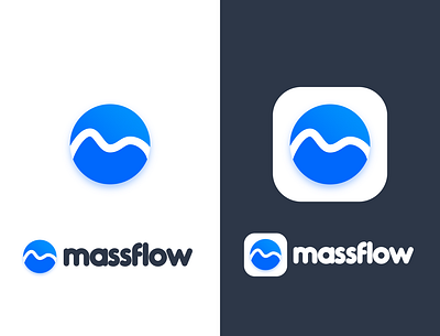 Massflow.io | Logo Design app branding design graphic design icon logo minimal ui web website