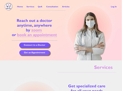 MedNic - Clinic Website brand branding clinic design fidelity hospital identity medical modern design ux website