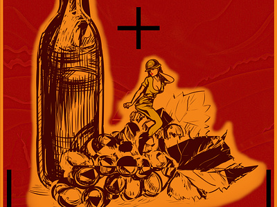 Wine Poster branding graphic design identity