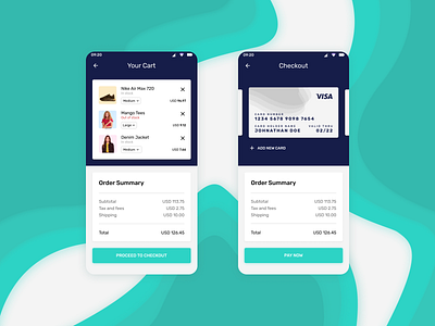 Credit Card Checkout Page #dailyUI #002 android app checkout credit card credit card checkout credit card payment creditcard dailyui design payment shopping shopping app shopping cart ui visa