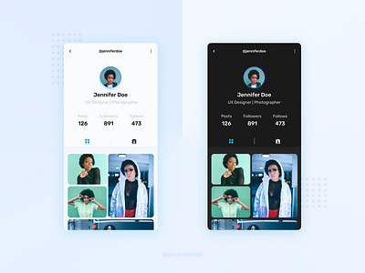 User Profile Page #dailyUI #006