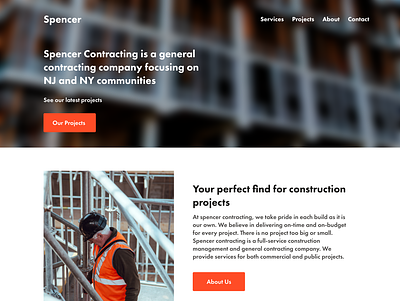 Homepage construction redesign ui ux web design website