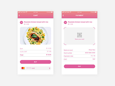 Checkout 003 dailyui food delivery ui