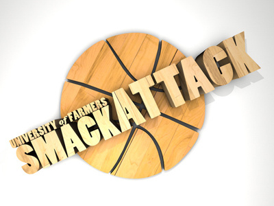Smack Attack 3d animation app art c4d cinema 4d design direction facebook facebook app farmers logo smack attack typography