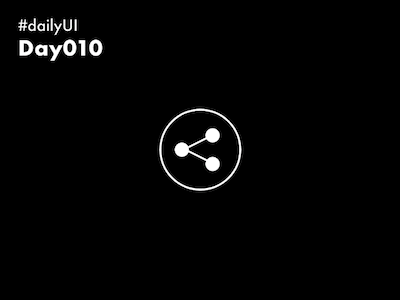 #DailyUI 010 -Share Icons animated gif app design flat minimal mobile ui