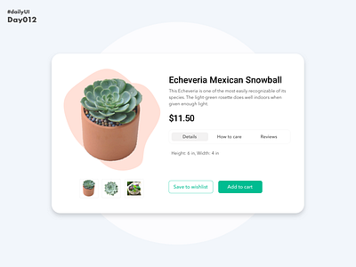 #DailyUI 012 - E-commerce Product Page