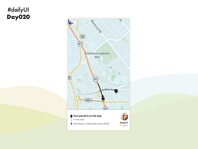#DailyUI 020 - Location Tracker