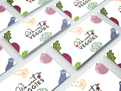 Vegetable Card branding card design icon illustrator logo ui vegetal