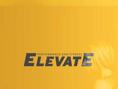 Elevate Fitness Logo athletes fitness illustrator logo performance typography