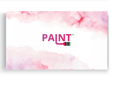 Paint Business Card Front businesscards design logo logodesign stationery thirtylogos