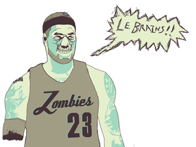 Lebrains cleveland lebron james ohio parody the rapture zombie