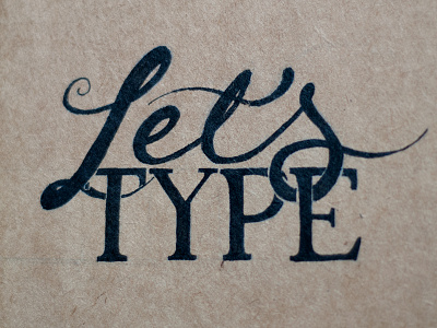 Lets Type design illustration lettering script serif typography