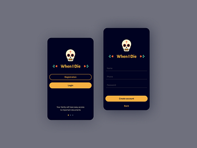 When I Die concept die mobile