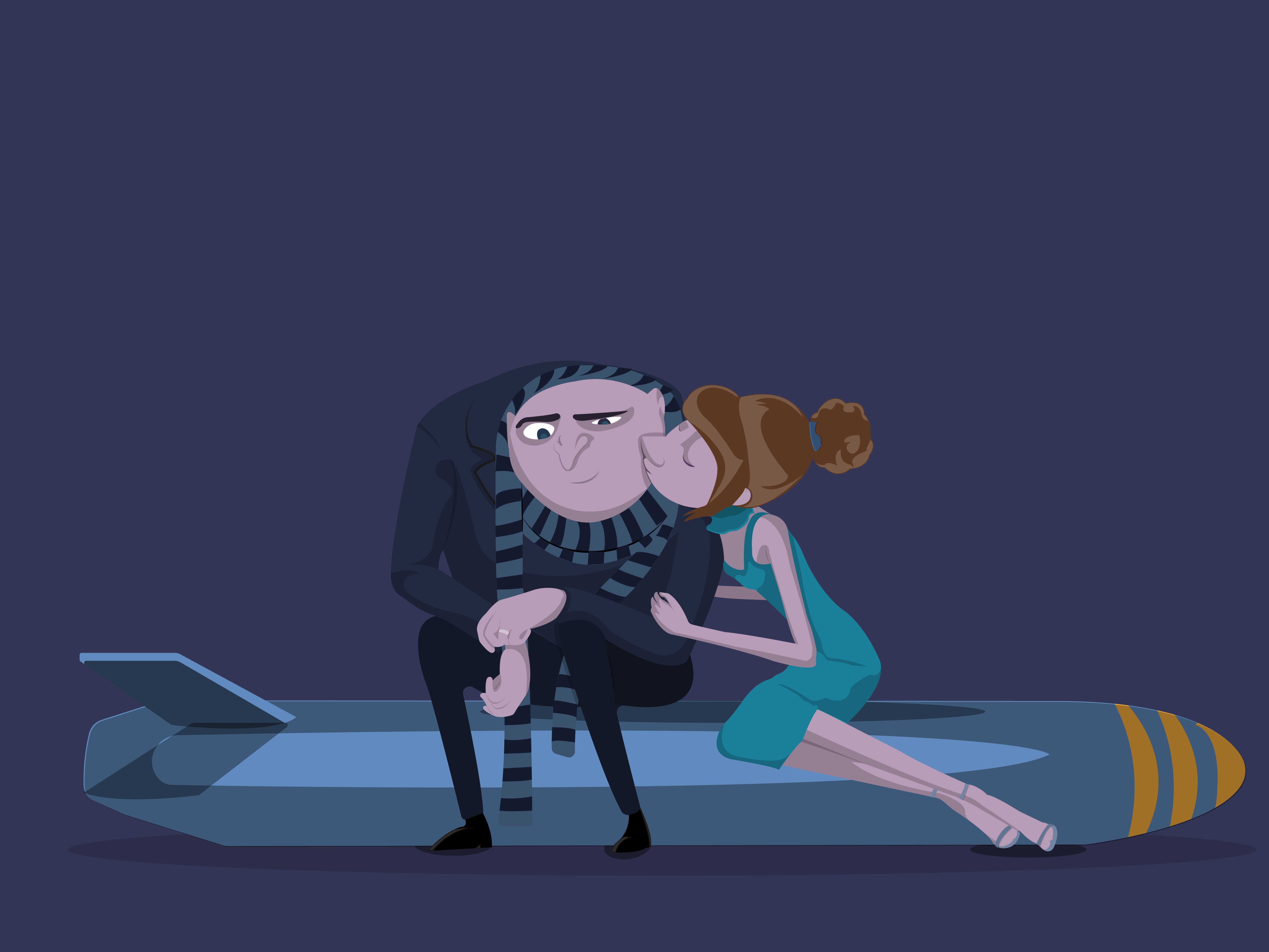 Felonious Gru And Lucy Wilde By Ananthanath A On Dribbble