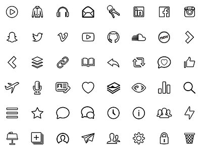 Icons - Pitch@ by Kevin Naismith on Dribbble