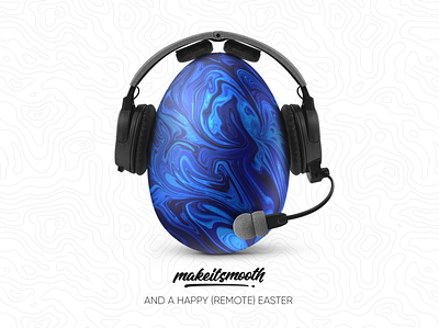 Happy Easter 2020 card design easter easter egg egg fluid gamer happy easter headphone headphones