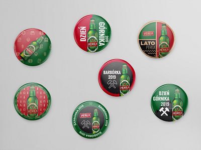 Round bottle openers with magnet. Perła beer beer art beer branding bottle creative creative design illustrator logo magnet mark opener openers perła piwo promo